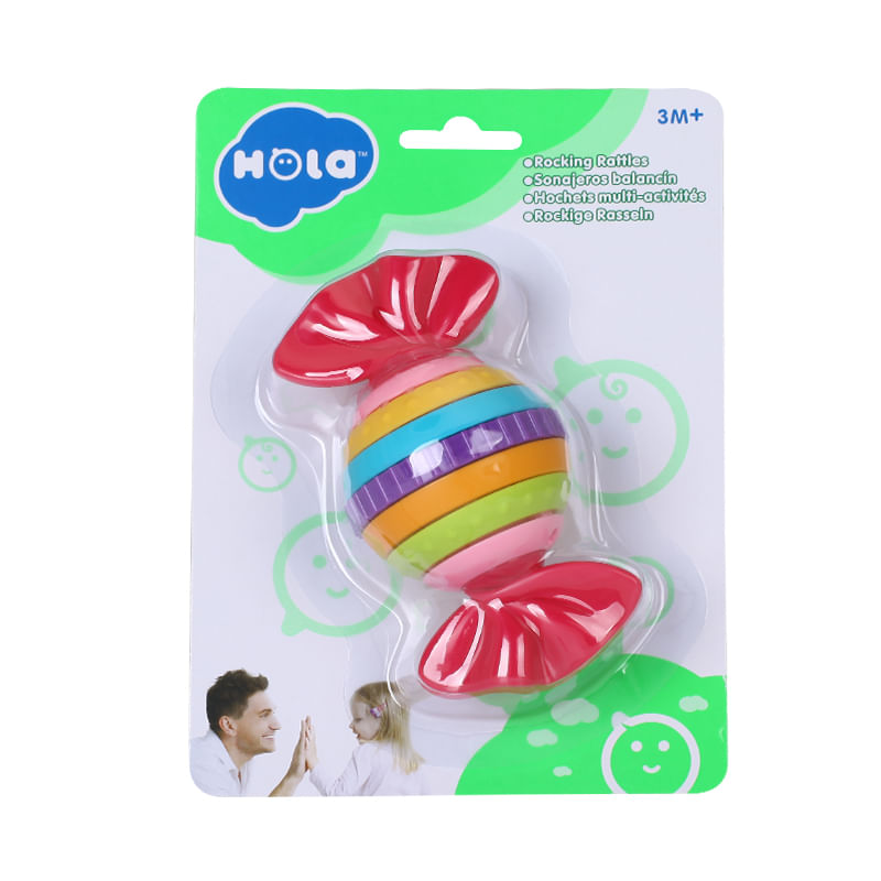 Jucarii, Copii si Bebe - Jucarii si jocuri - Jucarii bebelusi - Jucarii zornaitoare - Zornaitoare bombonica multicolora - Infinity.ro