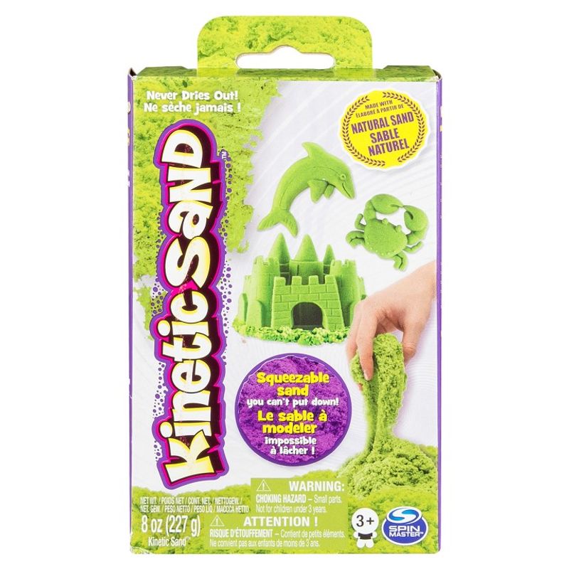 Jucarii, Copii si Bebe - Jucarii si jocuri - Jucarii & jocuri educative - Pasta, lut si nisip modelabil - Nisip kinetic rezerva 226grame verde - Infinity.ro