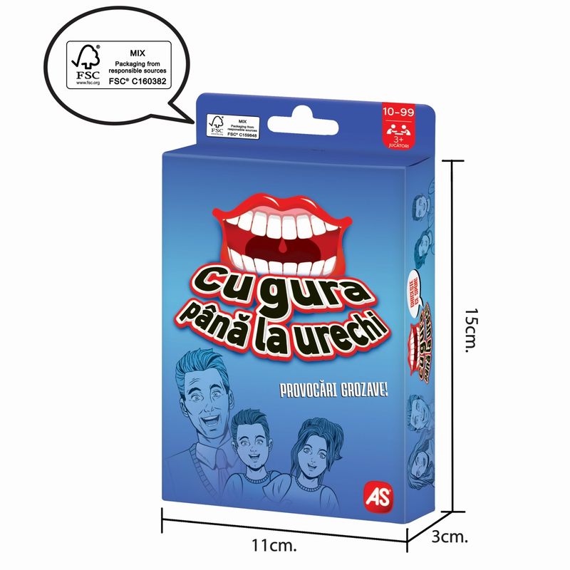 Jucarii, Copii si Bebe - Jucarii si jocuri - Jocuri si puzzle - Jocuri de societate - Joc de carti cu gura pana la urechi - Infinity.ro