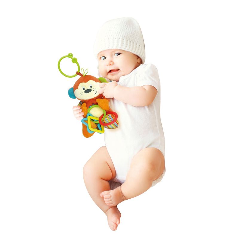 Jucarii, Copii si Bebe - Jucarii si jocuri - Jucarii bebelusi - Jucarii zornaitoare - Zornaitoare cu inele maimuta - Infinity.ro