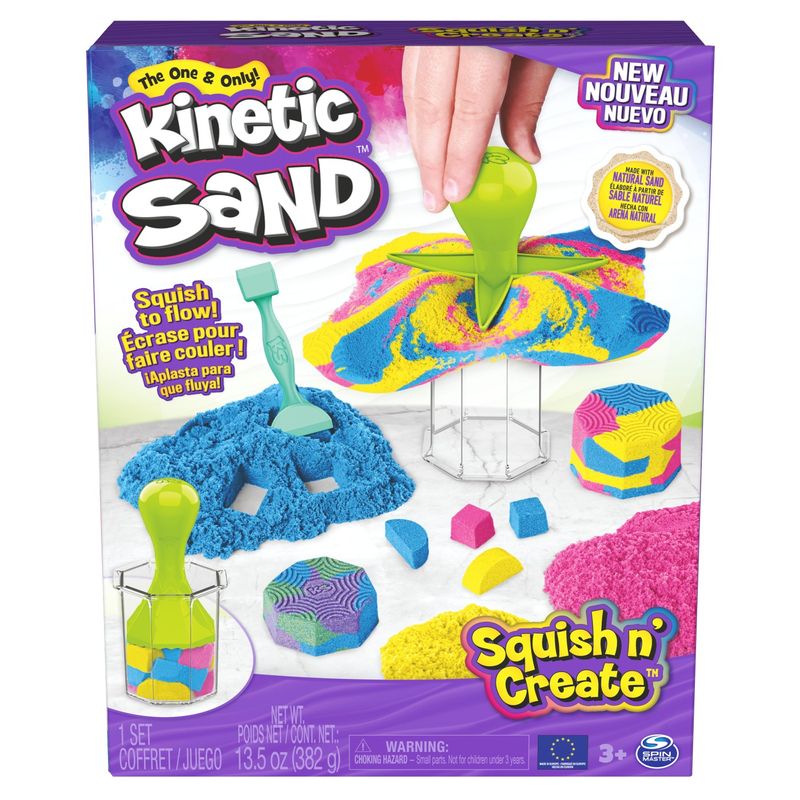 Jucarii, Copii si Bebe - Jucarii si jocuri - Jucarii & jocuri educative - Pasta, lut si nisip modelabil - Kinetic sand set de creatie squish - Infinity.ro
