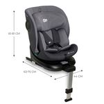 Jucarii, Copii si Bebe - Carucioare si articole de transport - Scaune auto copii - Scaun auto i-size, 40-150 cm, Kinderkraft i-360, grey - Infinity.ro