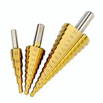 Casa si Gradina/Constructii/Scule electrice si accesorii/Seturi si accesorii pentru gaurit si insurubat - st 3 Burghie In Trepte Hs Titan Pentru Metal,4-10mm 4-20mm 4-32mm - Infinity.ro
