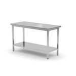 Casa si Gradina - Mobilier - Mese si birouri - Mese bucatarie si dining - Masa de lucru ranforsata cu raft, adancime de 700 mm, Hendi, Kitchen Line, 800x700x(H)850mm - Infinity.ro