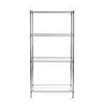Casa si Gradina - Mobilier - Biblioteci si rafturi - Rafturi - Raft metalic pentru depozitare cu 4 rafturi reglabile, sustine 125 kg/polita, Inox, 910x455x(H)1830 mm, Hendi - Infinity.ro