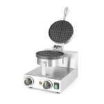Electronice si Electrocasnice - Electrocasnice bucatarie - Preparare paine - Sandwich-maker - Aparat vafe/waffles rotunde Hendi, diametru 19cm, 1000w, timer, termostat reglabil, 2500x3800x(h)5900mm - Infinity.ro
