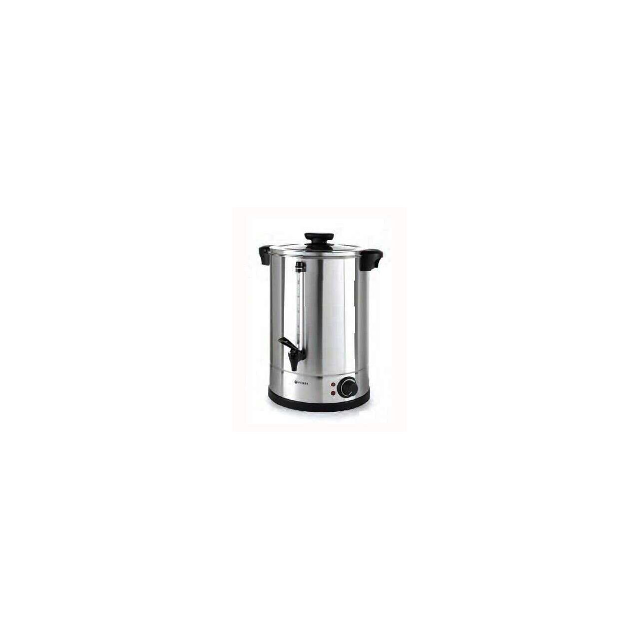 Boiler profesional pentru bauturi calde, Hendi, 2250 W, 20 L, Temp 30 - 100 C , Argintiu, sistem inchidere "Twist-lock", Inox, 360x380x(H)598 mm