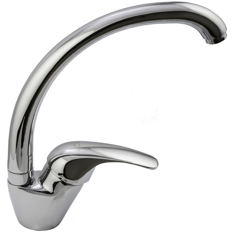 Casa si Gradina - Sanitare - Chiuveta bucatarie si accesorii - Chiuvete bucatarie - Set chiuveta bucatarie CasaBlanca Rondo granit cu 1 cuva cu baterie BRI4A, gri - Infinity.ro