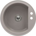 Casa si Gradina - Sanitare - Chiuveta bucatarie si accesorii - Chiuvete bucatarie - Set chiuveta bucatarie CasaBlanca Rondo granit cu 1 cuva cu baterie GREY4H, gri - Infinity.ro