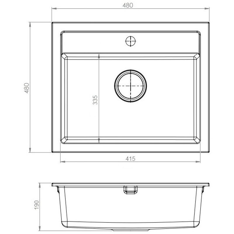 Casa si Gradina - Sanitare - Chiuveta bucatarie si accesorii - Chiuvete bucatarie - Set chiuveta bucatarie CasaBlanca Quadro granit cu 1 cuva cu baterie BLACK4H, negru - Infinity.ro