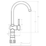 Casa si Gradina - Sanitare - Chiuveta bucatarie si accesorii - Chiuvete bucatarie - Set chiuveta bucatarie CasaBlanca Quadro granit cu 1 cuva cu baterie BLACK4H, negru - Infinity.ro