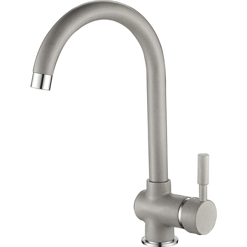 Casa si Gradina - Sanitare - Chiuveta bucatarie si accesorii - Chiuvete bucatarie - Set chiuveta bucatarie CasaBlanca Quadro granit cu 1 cuva cu baterie GREY4H, gri - Infinity.ro