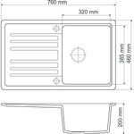 Casa si Gradina - Sanitare - Chiuveta bucatarie si accesorii - Chiuvete bucatarie - Set chiuveta bucatarie CasaBlanca Vera granit cu 1 cuva cu baterie BRI4, gri - Infinity.ro