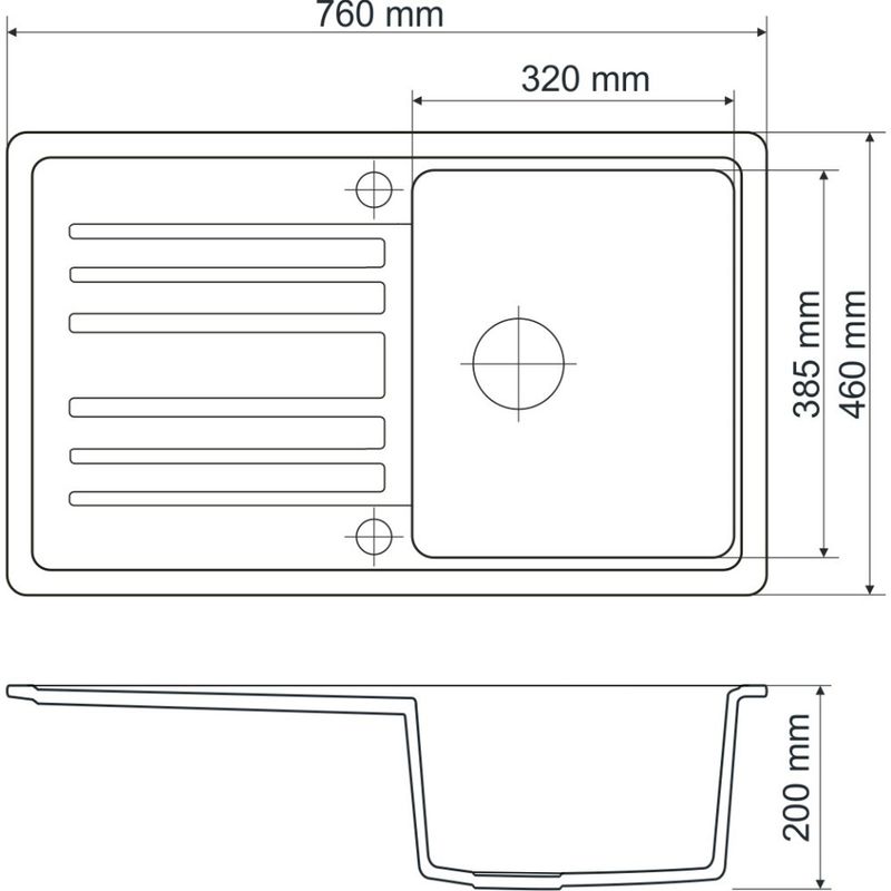 Casa si Gradina - Sanitare - Chiuveta bucatarie si accesorii - Chiuvete bucatarie - Set chiuveta bucatarie CasaBlanca Vera granit cu 1 cuva cu baterie BRI4, gri - Infinity.ro