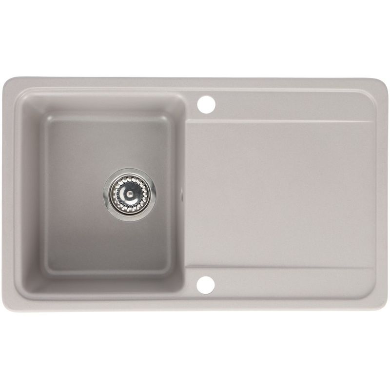 Casa si Gradina - Sanitare - Chiuveta bucatarie si accesorii - Chiuvete bucatarie - Set promo chiuveta bucatarie CasaBlanca Sara granit cu 1 cuva + baterie BRI4, gri - Infinity.ro