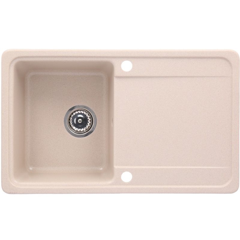 Casa si Gradina - Sanitare - Chiuveta bucatarie si accesorii - Chiuvete bucatarie - Set chiuveta bucatarie CasaBlanca Sara granit cu 1 cuva + baterie SAND4, bej - Infinity.ro