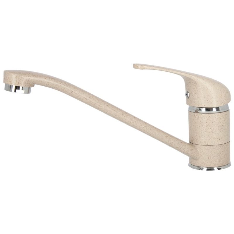 Casa si Gradina - Sanitare - Chiuveta bucatarie si accesorii - Chiuvete bucatarie - Set chiuveta bucatarie CasaBlanca Sara granit cu 1 cuva + baterie SAND4, bej - Infinity.ro