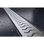 Casa si Gradina - Constructii - Materiale constructii - Sisteme de scurgere - Rigola dus Techman Onda inox cu membrana antimiros, 100 cm - Infinity.ro