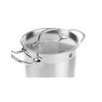Casa si Gradina - Bucatarie si vesela - Vase pentru gatit - Oale si cratite - Oala cu capac 10 Lit,24 cm diametru x22 cm inaltimea , inox, gama Hendi Profi Line - Infinity.ro