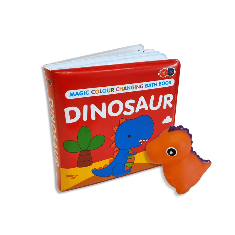 Jucarii, Copii si Bebe - Jucarii si jocuri - Jucarii bebelusi - Jucarii interactive bebelusi - Carte Si Jucarie Care Isi Schimba Culoarea - Dinozaur - Infinity.ro
