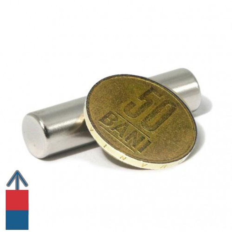 Casa si Gradina/Constructii/Feronerie si accesorii - st 2 buc cilindri puternici magneti neodim 10 x 40 mm N52 forta 5 kg - Infinity.ro