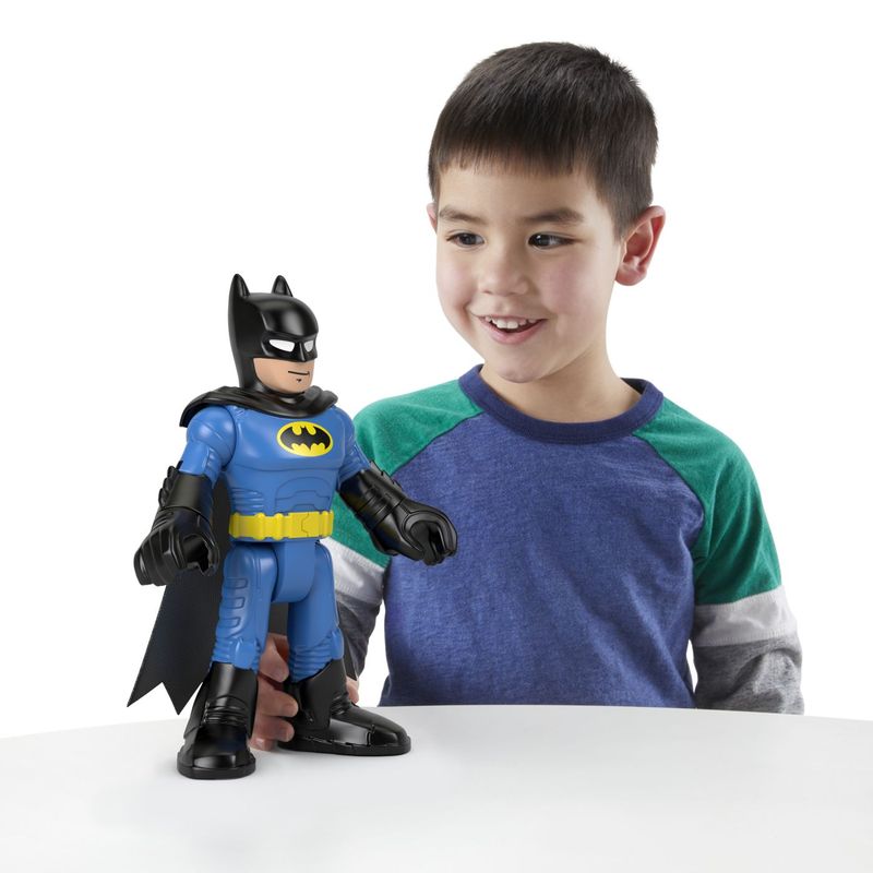 Jucarii, Copii si Bebe - Jucarii si jocuri - Figurine - Fisher price imaginext dc super friends figurina batman xl cu costum albastru - Infinity.ro