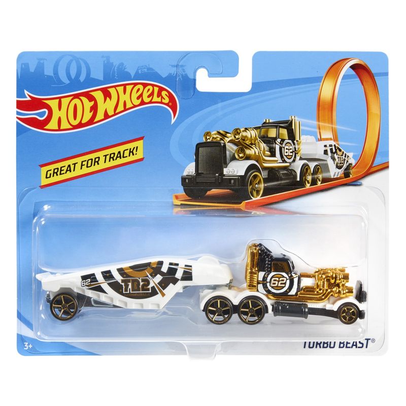 Jucarii, Copii si Bebe - Jucarii si jocuri - Vehicule si jucarii cu telecomanda - Utilaje constructie de jucarie - Hot Wheels camion turbo beast - Infinity.ro
