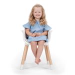 Jucarii, Copii si Bebe - Hrana si alaptare - Scaune de masa bebe - Scaun de masa Kinderkraft sienna, 2 in 1, grey - Infinity.ro