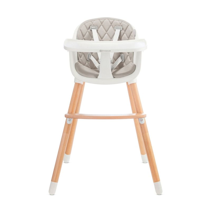 Jucarii, Copii si Bebe - Hrana si alaptare - Scaune de masa bebe - Scaun de masa Kinderkraft sienna, 2 in 1, grey - Infinity.ro