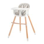 Jucarii, Copii si Bebe - Hrana si alaptare - Scaune de masa bebe - Scaun de masa Kinderkraft sienna, 2 in 1, grey - Infinity.ro