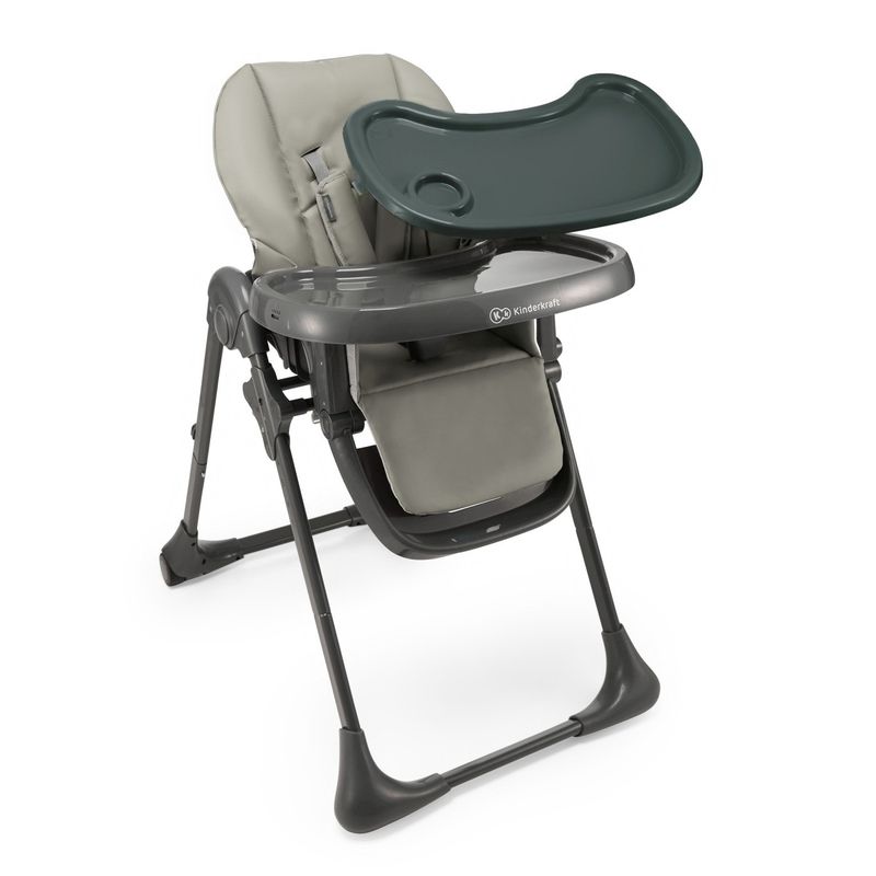 Jucarii, Copii si Bebe - Hrana si alaptare - Scaune de masa bebe - Scaun de masa Kinderkraft tummie, pliabil, grey - Infinity.ro