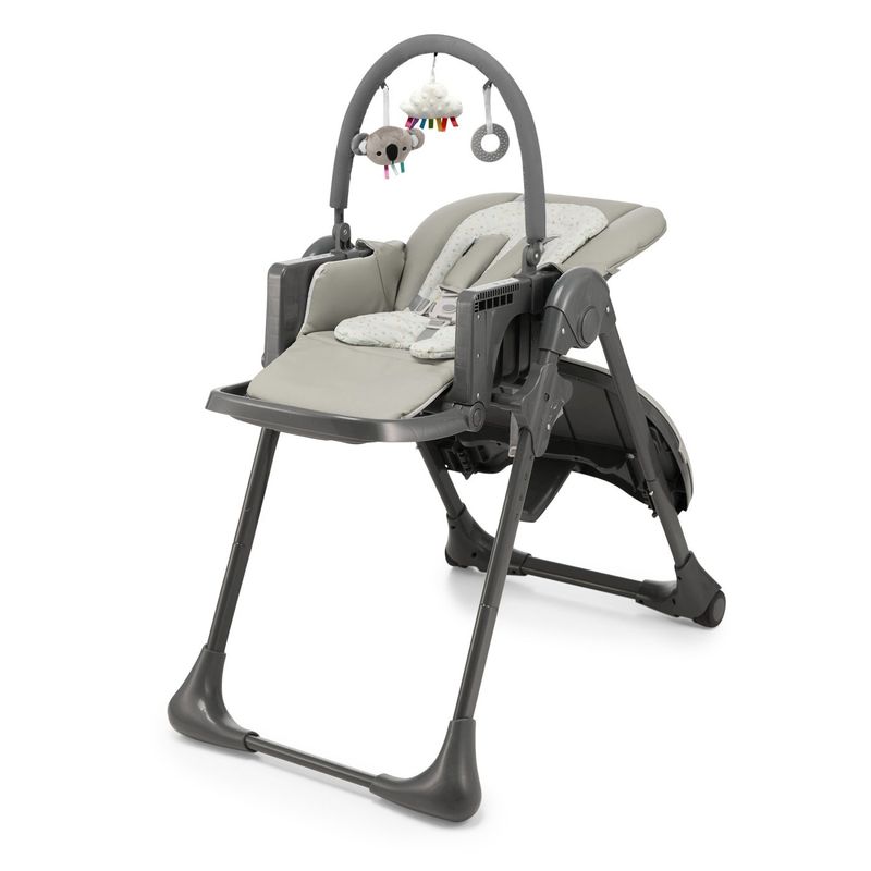 Jucarii, Copii si Bebe - Hrana si alaptare - Scaune de masa bebe - Scaun de masa Kinderkraft tummie, pliabil, grey - Infinity.ro