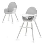 Jucarii, Copii si Bebe - Hrana si alaptare - Scaune de masa bebe - Scaun de masa Kinderkraft fini, 2 in 1, grey legs - Infinity.ro