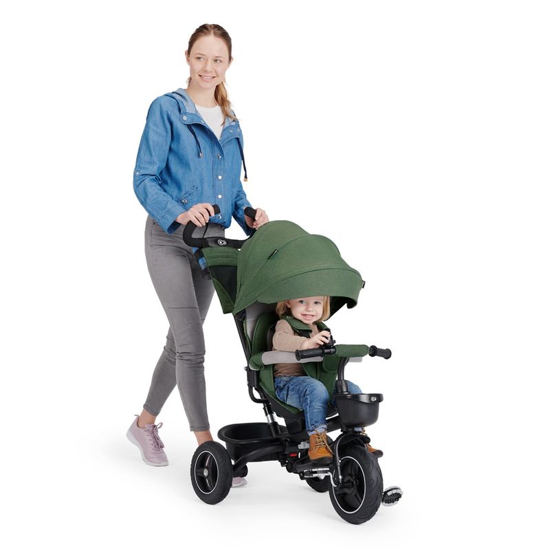 Jucarii, Copii si Bebe - Jucarii si jocuri - Jucarii de exterior - Triciclete - Tricicleta Kinderkraft spinstep, green - Infinity.ro