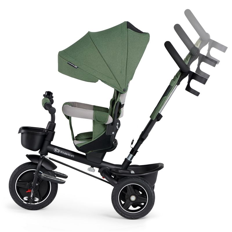 Jucarii, Copii si Bebe - Jucarii si jocuri - Jucarii de exterior - Triciclete - Tricicleta Kinderkraft spinstep, green - Infinity.ro