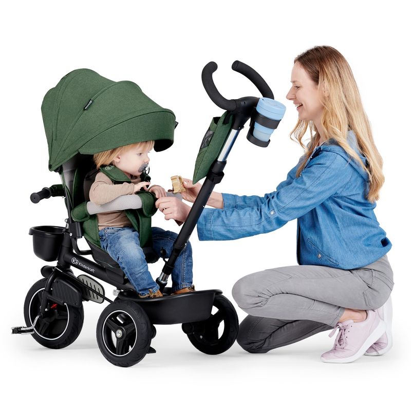 Jucarii, Copii si Bebe - Jucarii si jocuri - Jucarii de exterior - Triciclete - Tricicleta Kinderkraft spinstep, green - Infinity.ro