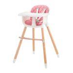 Jucarii, Copii si Bebe - Hrana si alaptare - Scaune de masa bebe - Scaun de masa Kinderkraft sienna, 2 in 1, pink - Infinity.ro