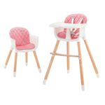 Jucarii, Copii si Bebe - Hrana si alaptare - Scaune de masa bebe - Scaun de masa Kinderkraft sienna, 2 in 1, pink - Infinity.ro