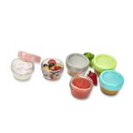 Jucarii, Copii si Bebe - Hrana si alaptare - Biberoane, suzete si accesorii hranire - Articole hranire bebelusi - Set 6 recipiente sticla pentru hrana bebe, melii, 59 ml - Infinity.ro