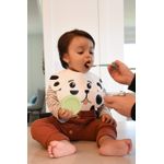 Jucarii, Copii si Bebe - Hrana si alaptare - Biberoane, suzete si accesorii hranire - Articole hranire bebelusi - Baveta silicon, melii, model catel - Infinity.ro