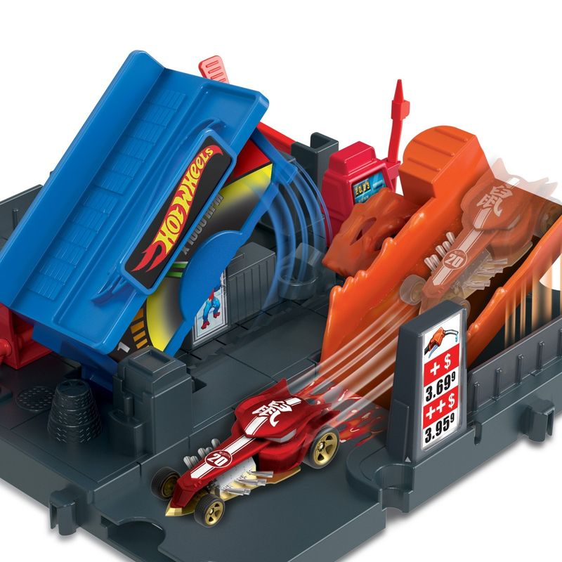 Jucarii, Copii si Bebe - Jucarii si jocuri - Vehicule si jucarii cu telecomanda - Masinute - Hot Wheels city explorer pista fuel station shift - Infinity.ro