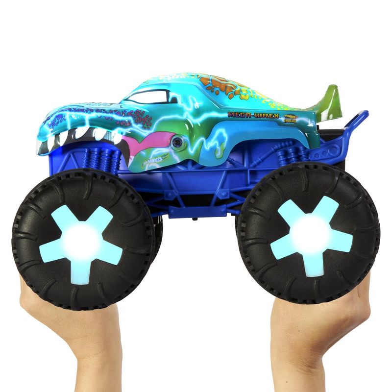 Jucarii, Copii si Bebe - Jucarii si jocuri - Vehicule si jucarii cu telecomanda - Masinute - Hot Wheels monster truck mega wrex alive rc scara 1 la15 - Infinity.ro