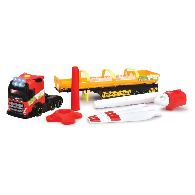 Jucarii, Copii si Bebe - Jucarii si jocuri - Vehicule si jucarii cu telecomanda - Utilaje constructie de jucarie - Set camion si eoliana 41cm - Infinity.ro