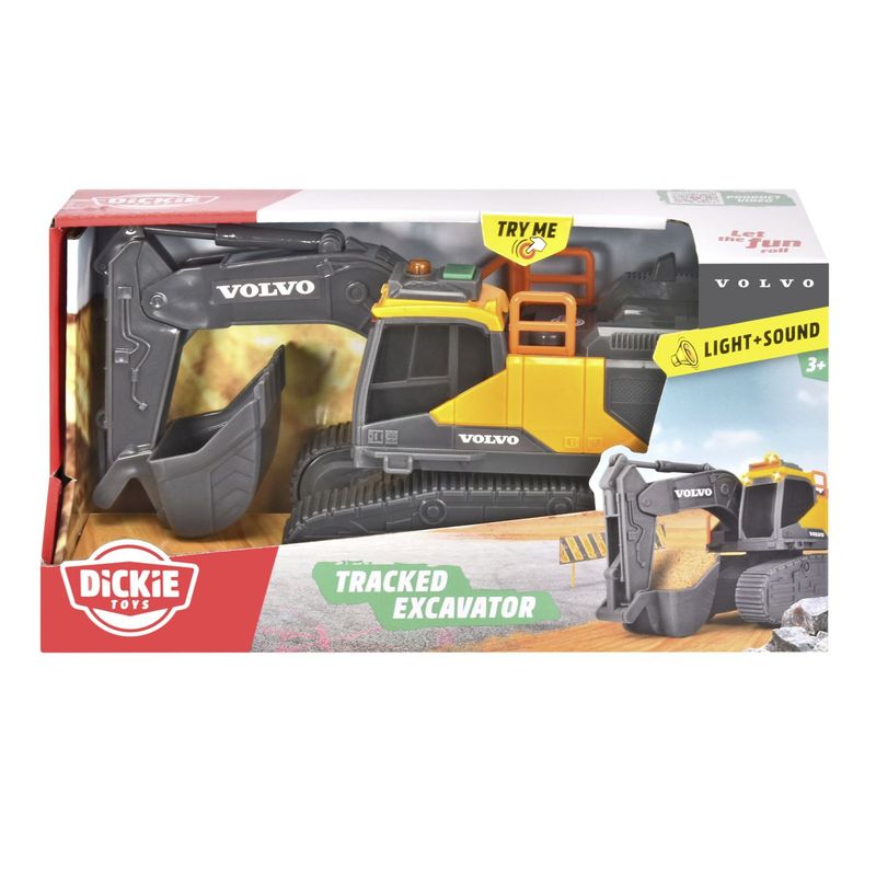 Jucarii, Copii si Bebe - Jucarii si jocuri - Vehicule si jucarii cu telecomanda - Utilaje constructie de jucarie - Dickie excavator volvo cu senile sunete si lumini - Infinity.ro