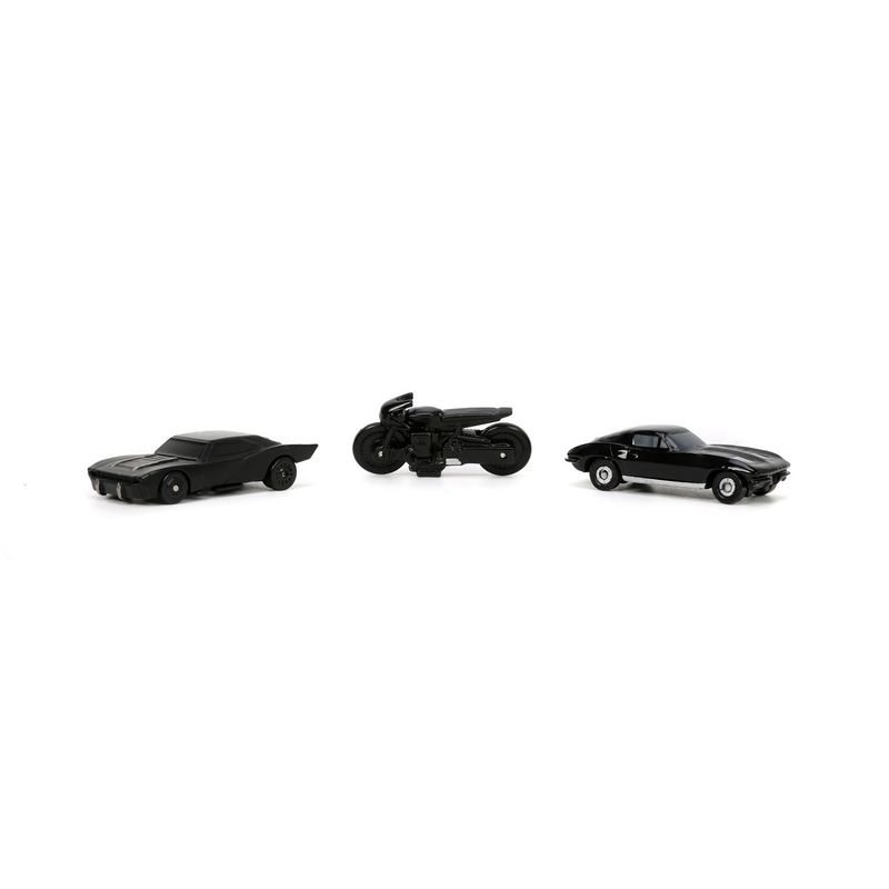 Jucarii, Copii si Bebe - Jucarii si jocuri - Vehicule si jucarii cu telecomanda - Masinute - Jada set 3 vehicule nano batman 4cm - Infinity.ro