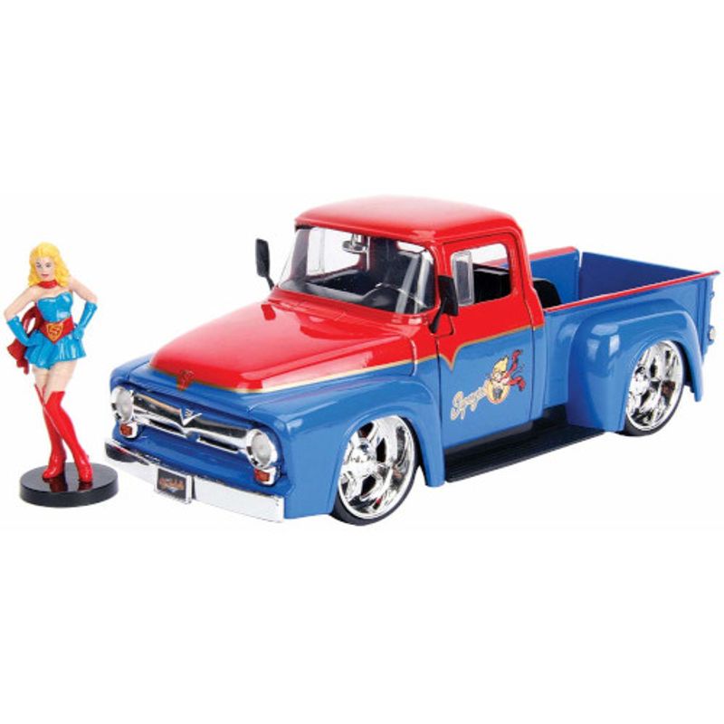 Jucarii, Copii si Bebe - Jucarii si jocuri - Vehicule si jucarii cu telecomanda - Masinute - Dc comics bombshells 1956 ford super girl scara 1 la 24 - Infinity.ro