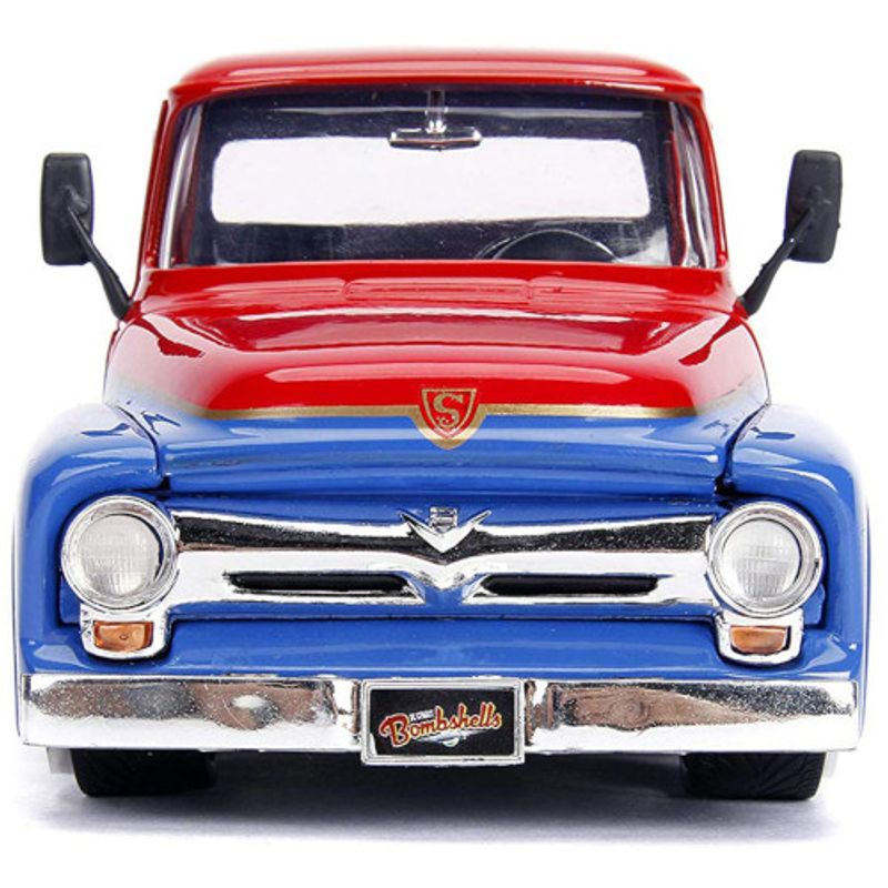 Jucarii, Copii si Bebe - Jucarii si jocuri - Vehicule si jucarii cu telecomanda - Masinute - Dc comics bombshells 1956 ford super girl scara 1 la 24 - Infinity.ro