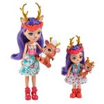 Jucarii, Copii si Bebe - Jucarii si jocuri - Papusi si accesorii - Papusi - Enchantimals set papusi surori si animalutele lor  danessa deer si sprint si danetta deer si fleet - Infinity.ro