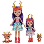 Jucarii, Copii si Bebe - Jucarii si jocuri - Papusi si accesorii - Papusi - Enchantimals set papusi surori si animalutele lor  danessa deer si sprint si danetta deer si fleet - Infinity.ro