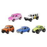 Jucarii, Copii si Bebe - Jucarii si jocuri - Vehicule si jucarii cu telecomanda - Masinute - Matchbox set 5 masinute metalice mbx retro scara 1:64 - Infinity.ro